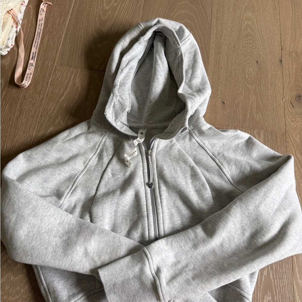 Lululemon Athletica Light Gray Zip-Up Hoodie